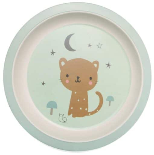 Bamboo plate leopard mint
