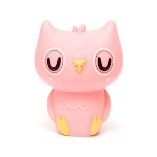 Owl night light peachy pink