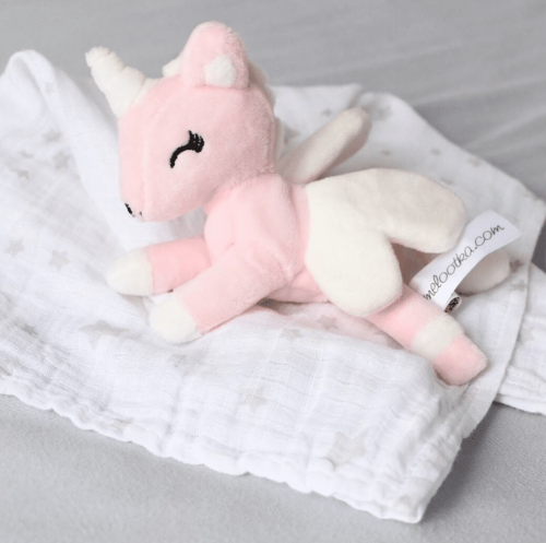 Unicorn knuffel met doek