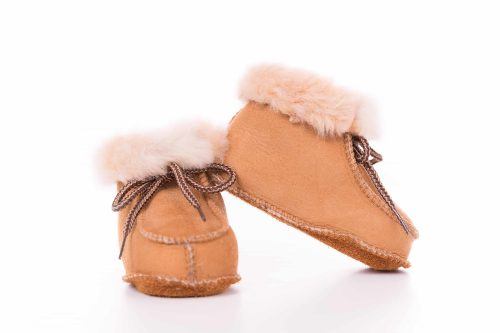 Babyslofjes suede bruin