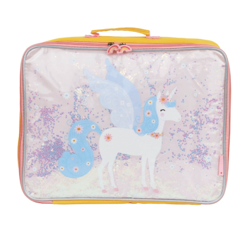 Koffer: Glitter - eenhoorn