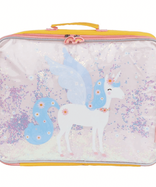 Koffer: Glitter - eenhoorn