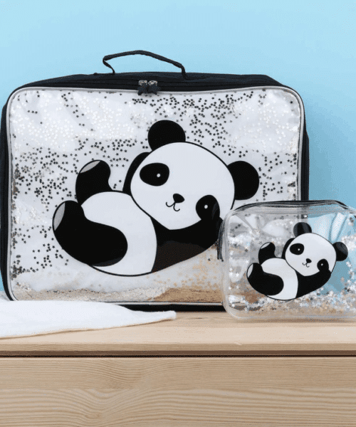 Koffer: Glitter - panda