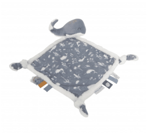 Knuffeldoek Walvis Ocean Blue