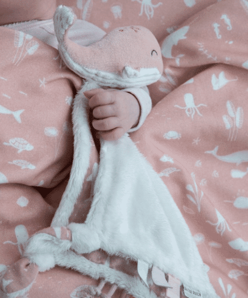 Knuffeldoek Walvis Ocean Blue