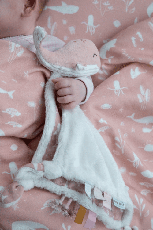 Knuffeldoek Walvis Ocean Blue