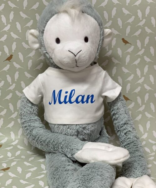 hanging monkey met naam