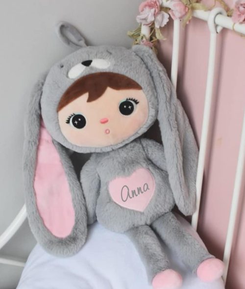knuffelpop konijn met naam