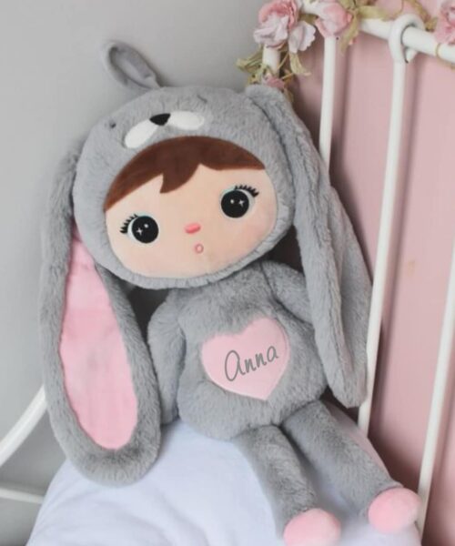 knuffelpop konijn met naam