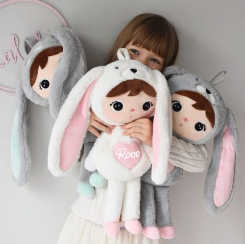 knuffelpop konijn met naam