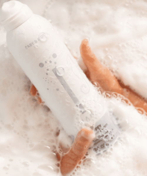Verzorgende baby doucheschuim
