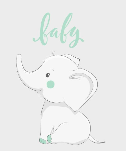 Kaartje mint olifant