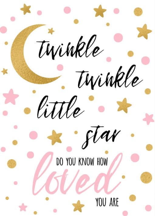 Twinkle Rose kaart
