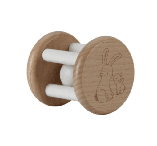Rammelaar roller - Beige - Baby Bunny