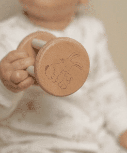 Alternative view of Rammelaar roller - Beige - Baby Bunny