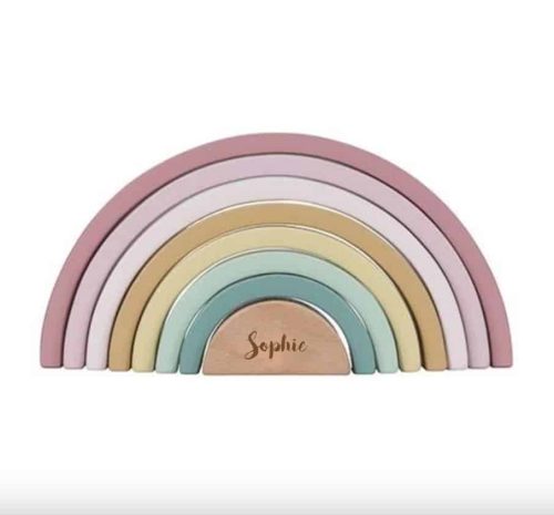 Regenboog Little Dutch met naam (gegraveerd)