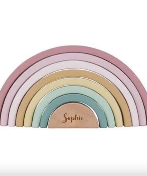 Regenboog Little Dutch met naam (gegraveerd)