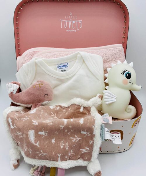 Kraamkoffer Little Ocean Friends Rose