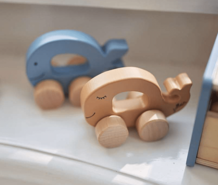 Houten Speelgoedauto - Walvis - met naam (gegraveerd) - Image 4
