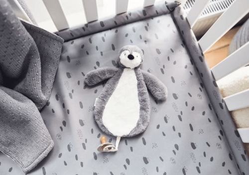 Speendoekje Pinguïn - Storm Grey