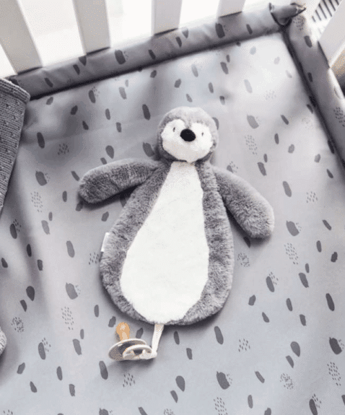 Speendoekje Pinguïn - Storm Grey