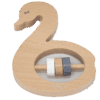Houten rammelaar zwaan