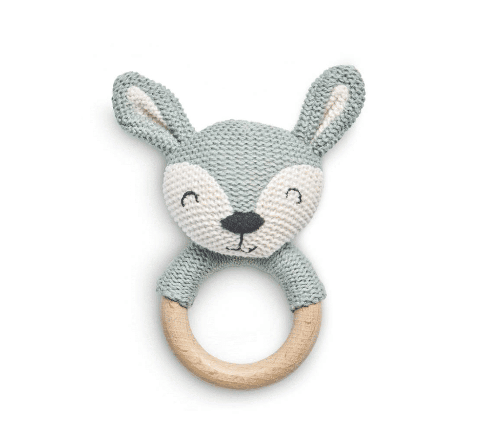 Bijtring Deer Ø 7cm - Ash Green