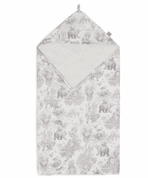 Badcape 75x75cm - Pimpelmees Forest Animals