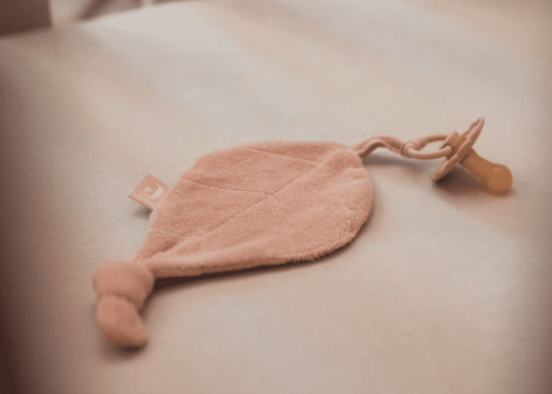 Speendoekje Badstof Leaf - Pale Pink