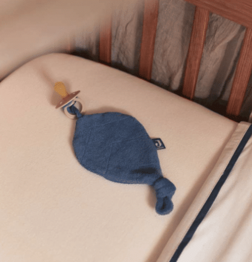 Speendoekje Badstof Leaf - Jeans Blue