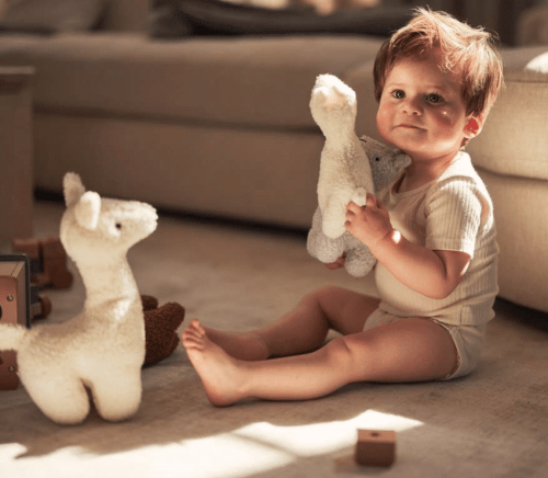 Knuffel Lama - Off-white