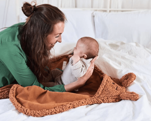 Wikkeldeken Bunny 100x105cm - Caramel