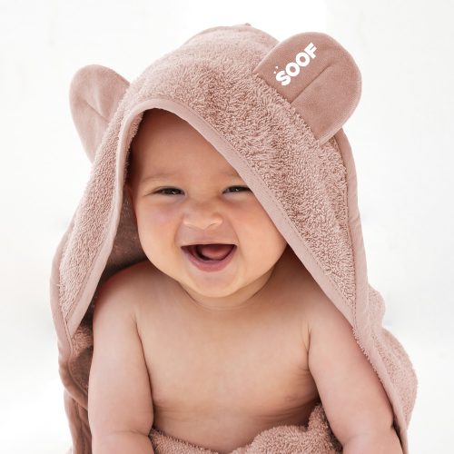 Alternative view of Handsfree Badcape met naam NIEUW