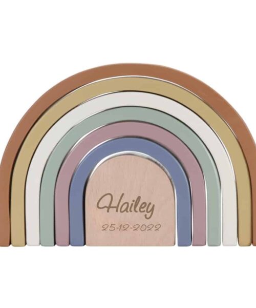 Regenboog Little Dutch Vintage met naam (gegraveerd)