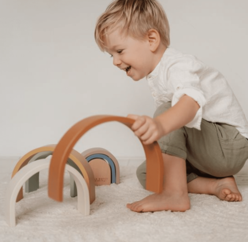 Regenboog Little Dutch Vintage met naam (gegraveerd)