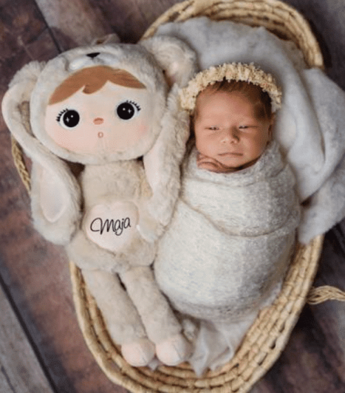 Alternative view of Pop Bunny Caramel of Beige met naam