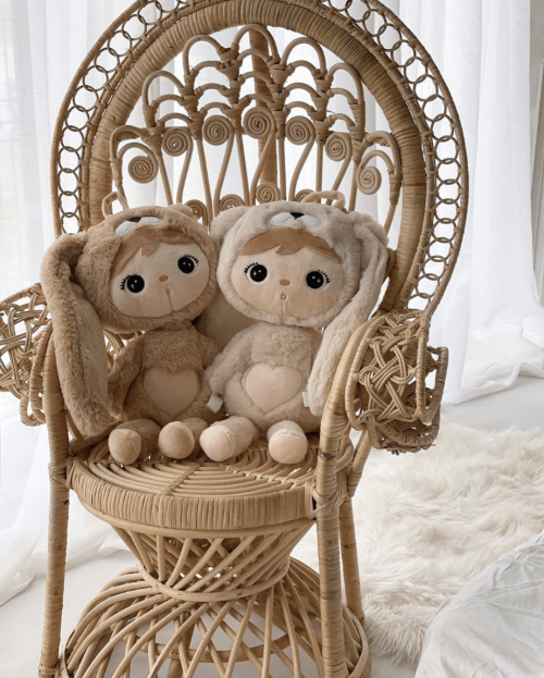 Pop Bunny Caramel beige met naam