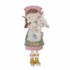 Knuffel pop boerin Rosa met schaap
