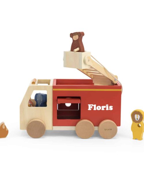 Houten brandweerwagen