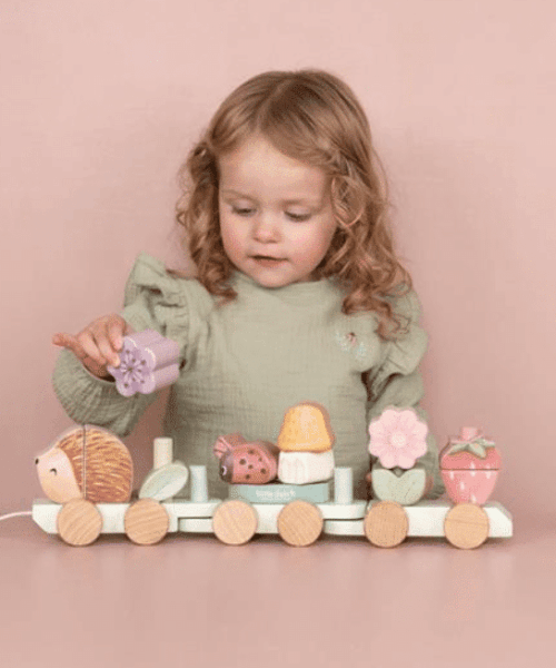 Alternative view of Blokkentrein Egel - Fairy Garden met naam