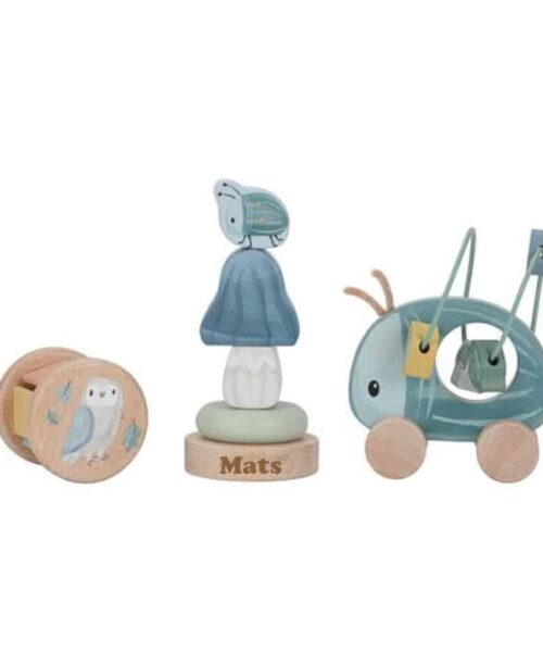 Giftset hout - Forest Friends met naam