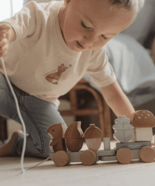 Alternative view of Blokkentrein Eekhoorn - Forest Friends met naam