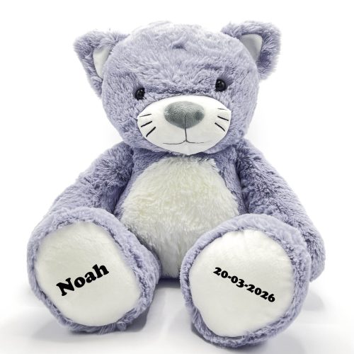 Knuffel poes met naam - Kat met naam