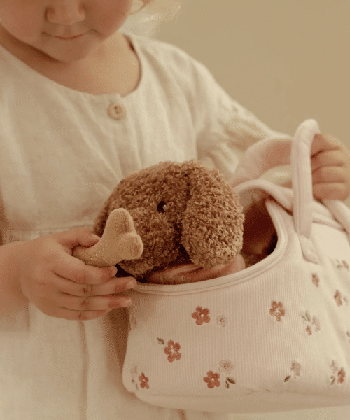 Little Dutch knuffelhond Jacky in tas