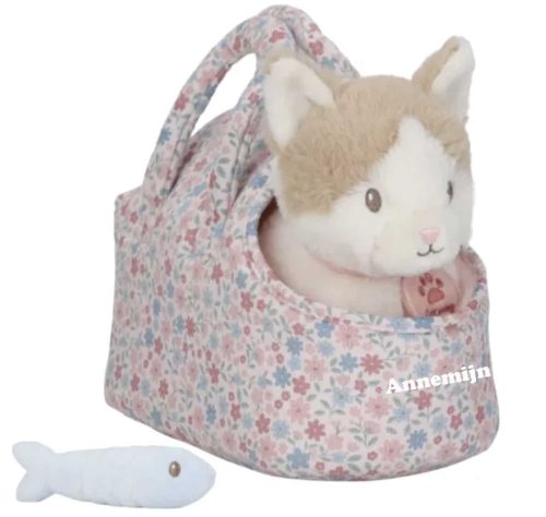 knuffelkat marley in tas